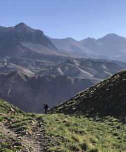 Andes Mountains trekking