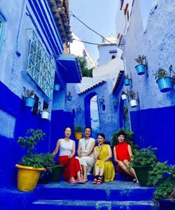 Blue-painted streets of Chefchaouen